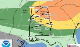 阿拉巴马州的恶劣天气：暴风雨什么时候会到达我住的地方？