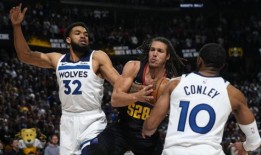 狼队击败掘金队，纽约在NBA季后赛击败步行者队