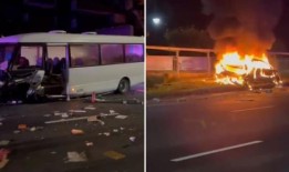 武吉知马事故：汽车司机和其他3人被捕;2名儿童从校车上被送往医院