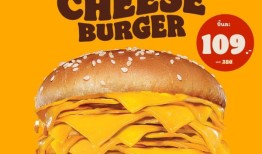 泰国汉堡王提供的芝士汉堡有20片芝士，没有汉堡