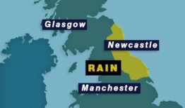 暴雨袭击英国，发出洪水警报