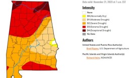 阿拉巴马州持续干旱的情况有所改善